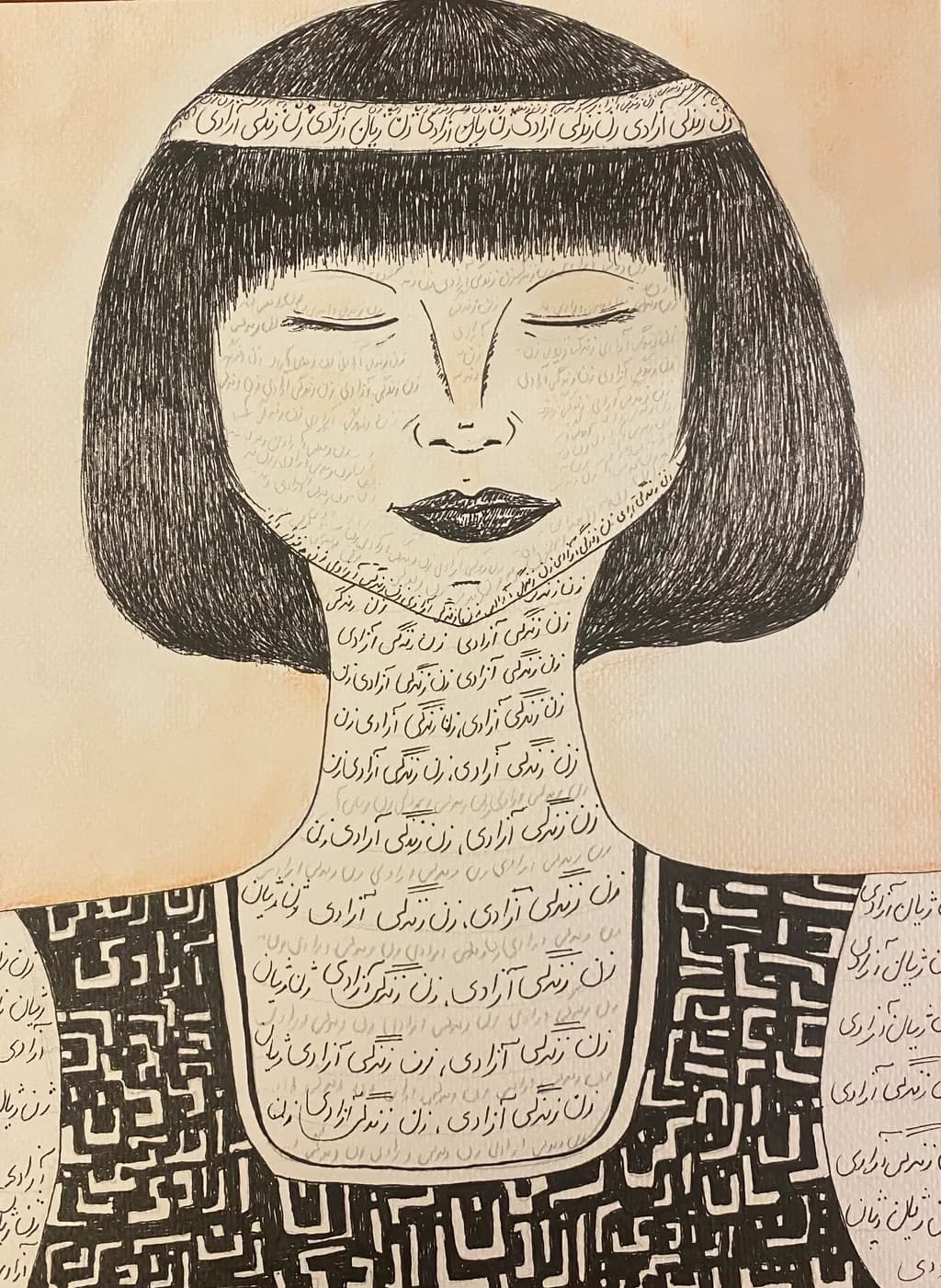 Woman with Script