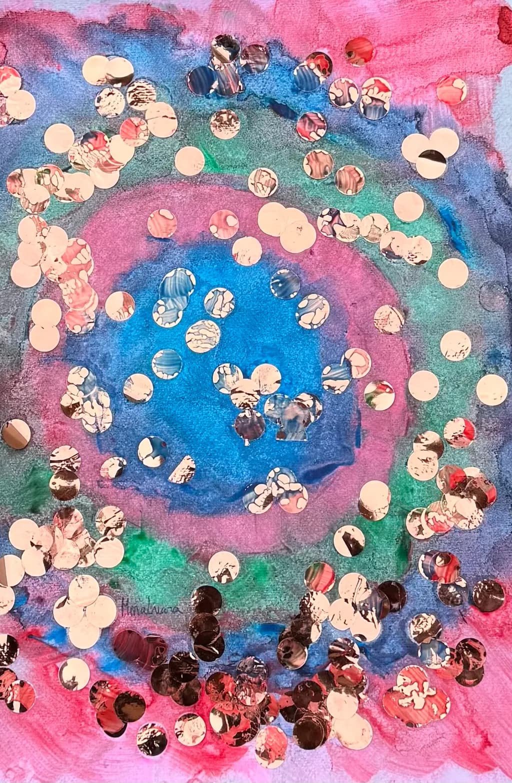 Radiant Abundance - Abstract Circle Pattern