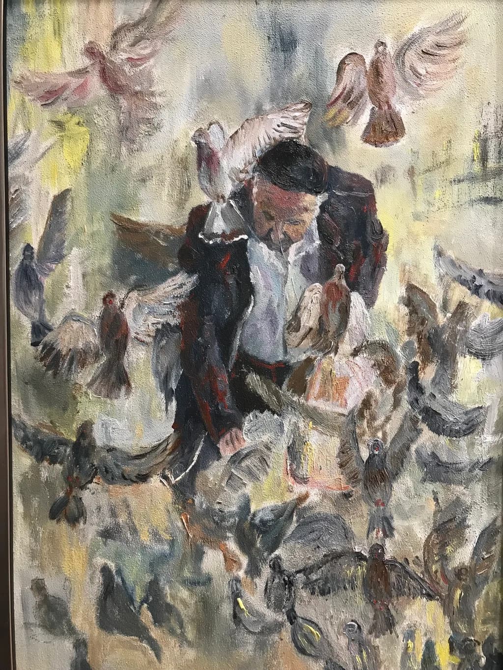 Man with Pigeons