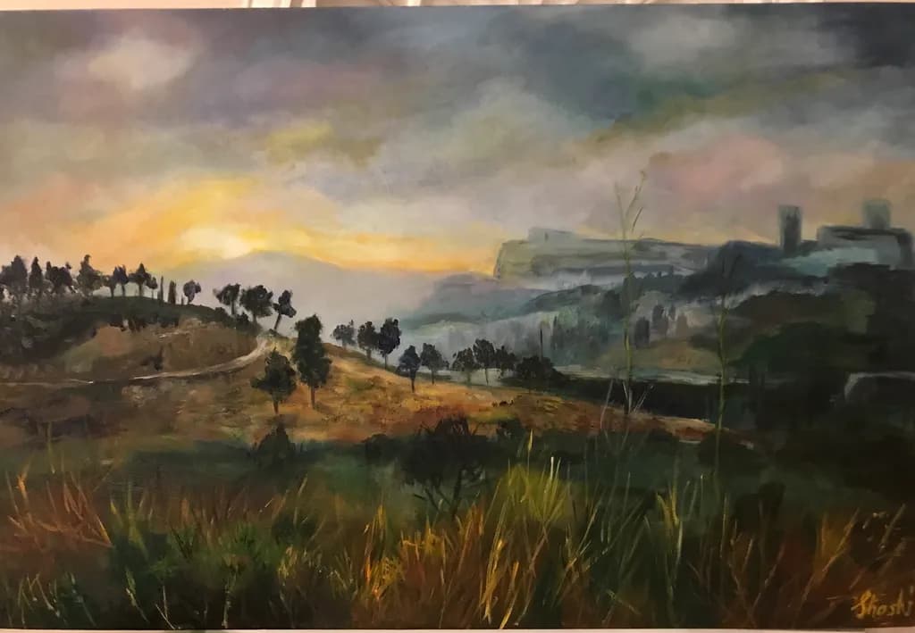 Countryside Dusk Hills