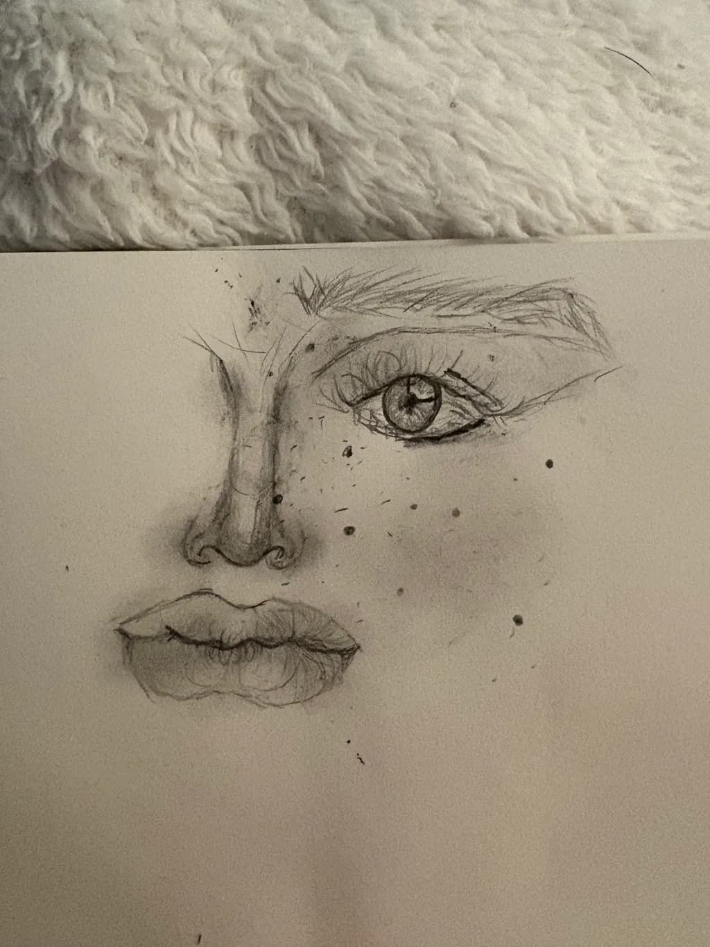 Freckled Portrait Sketch