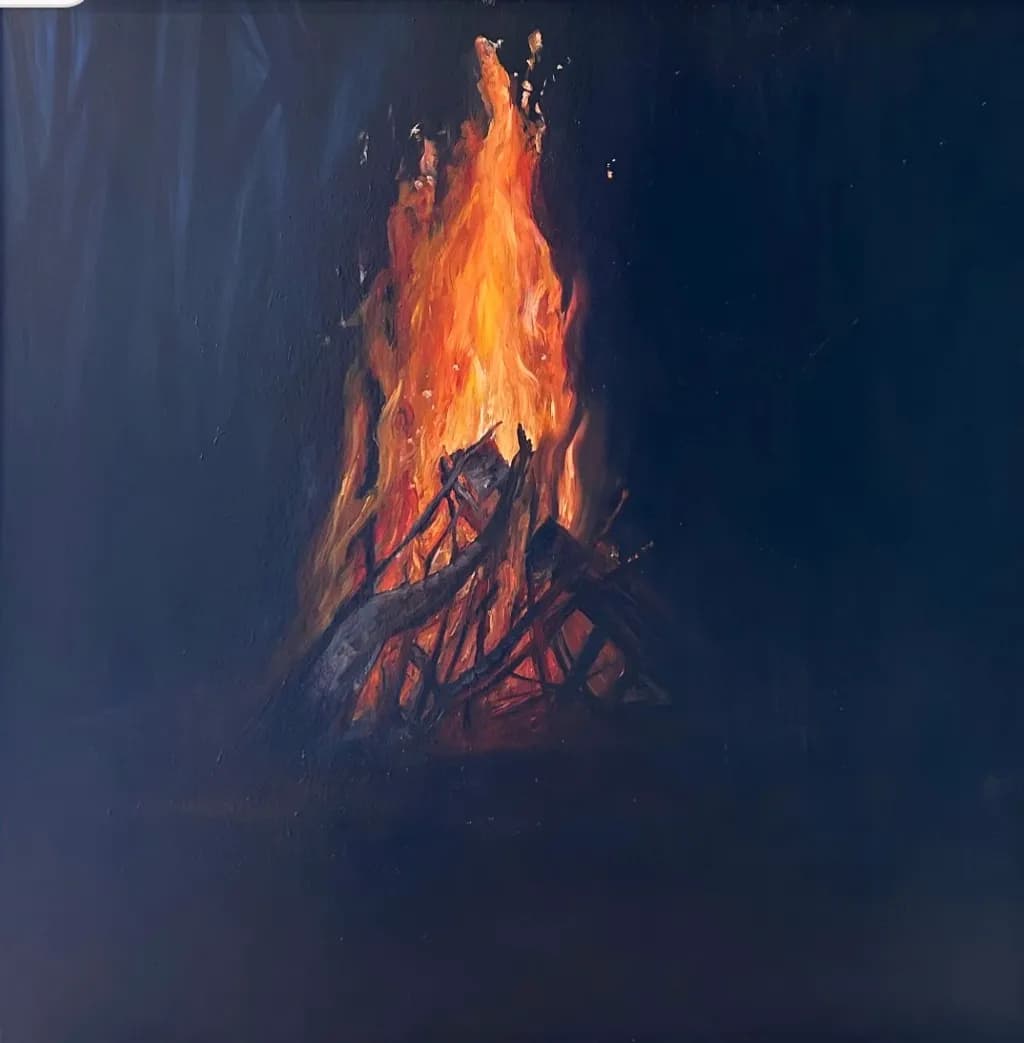 Night Bonfire Flame