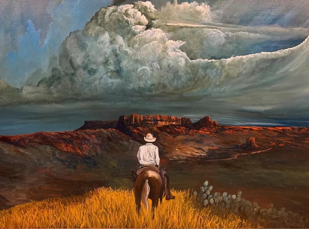 Desert Rider and Mesa