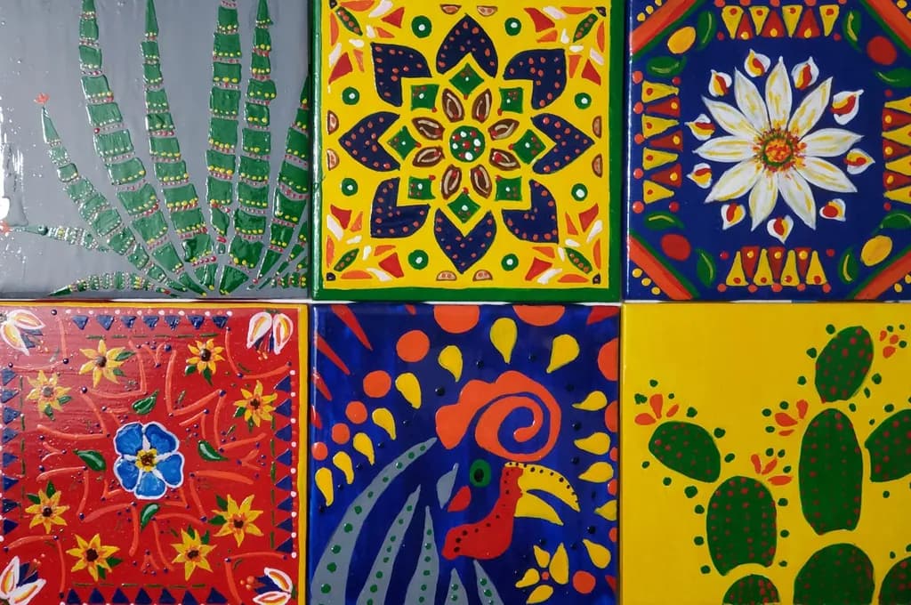Floral and Cactus Tiles