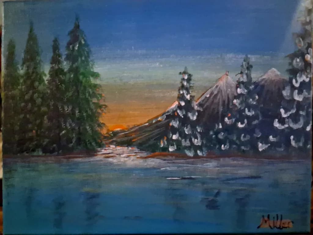 Mountain Lake Sunset