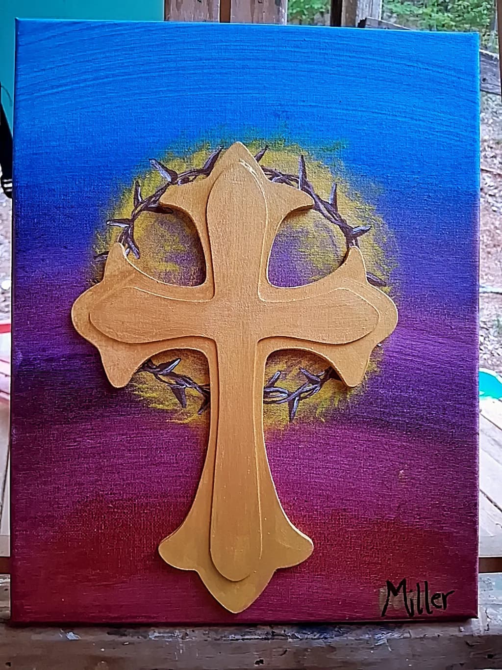 Cross and Crown of Thorns