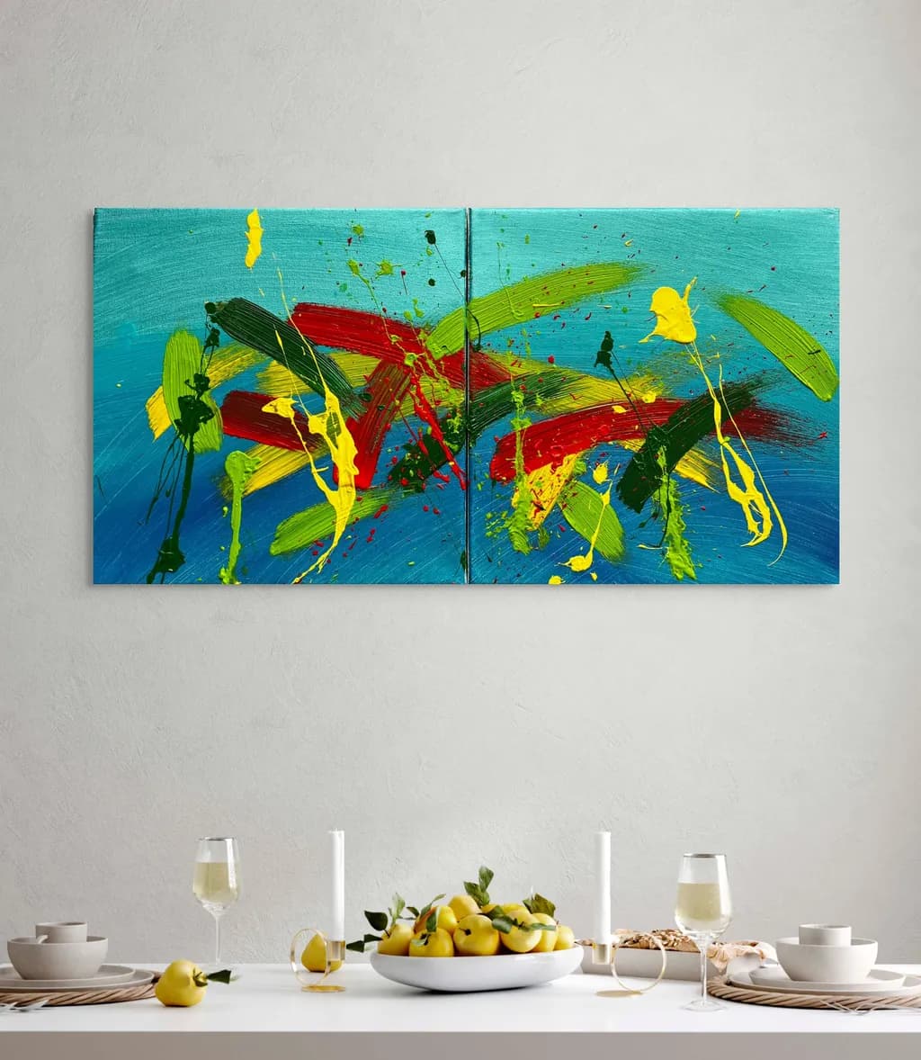 Abstract Blue Canvas