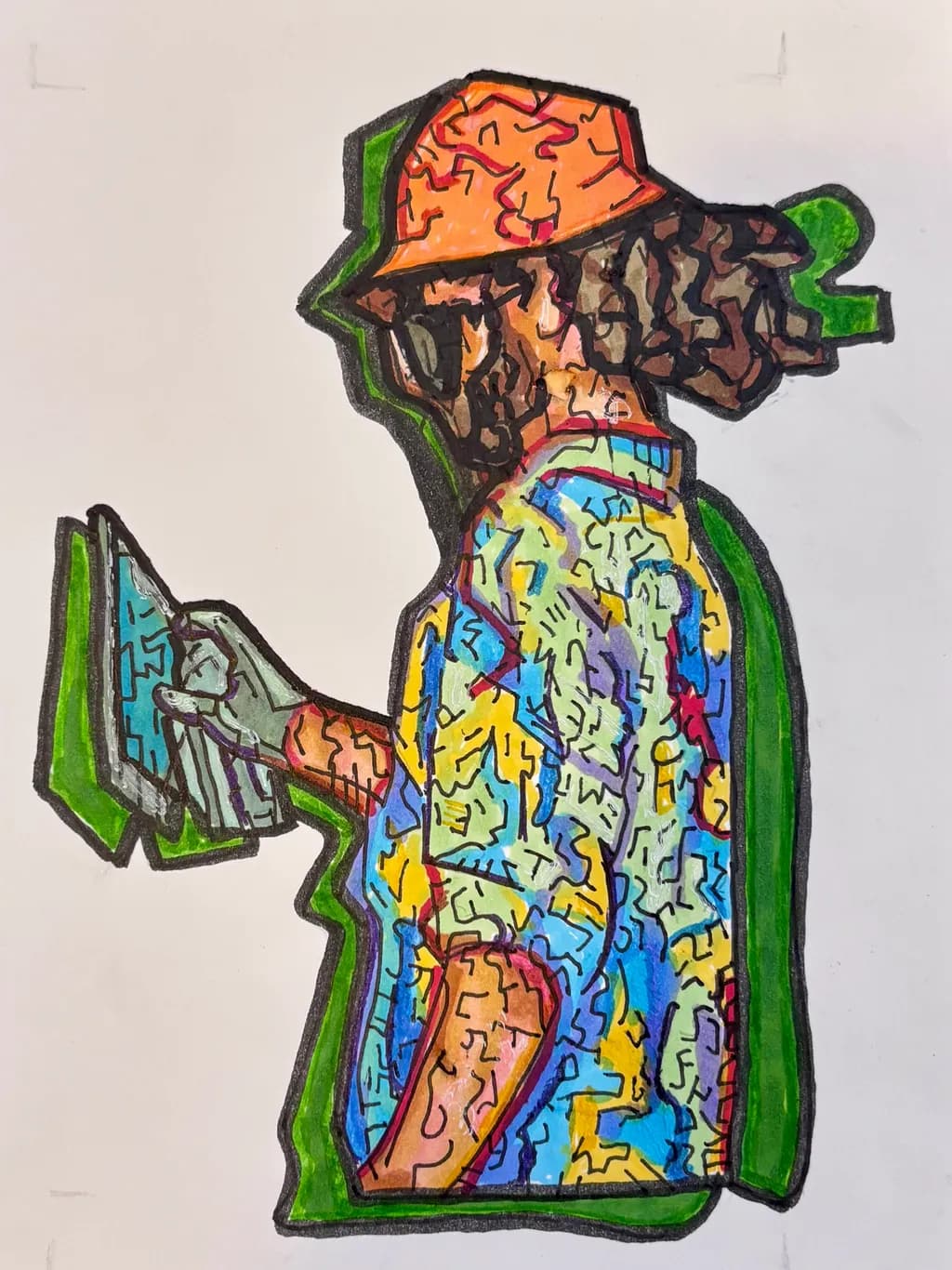 Tablet Reader with Hat