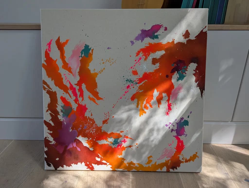 Orange Splash Canvas