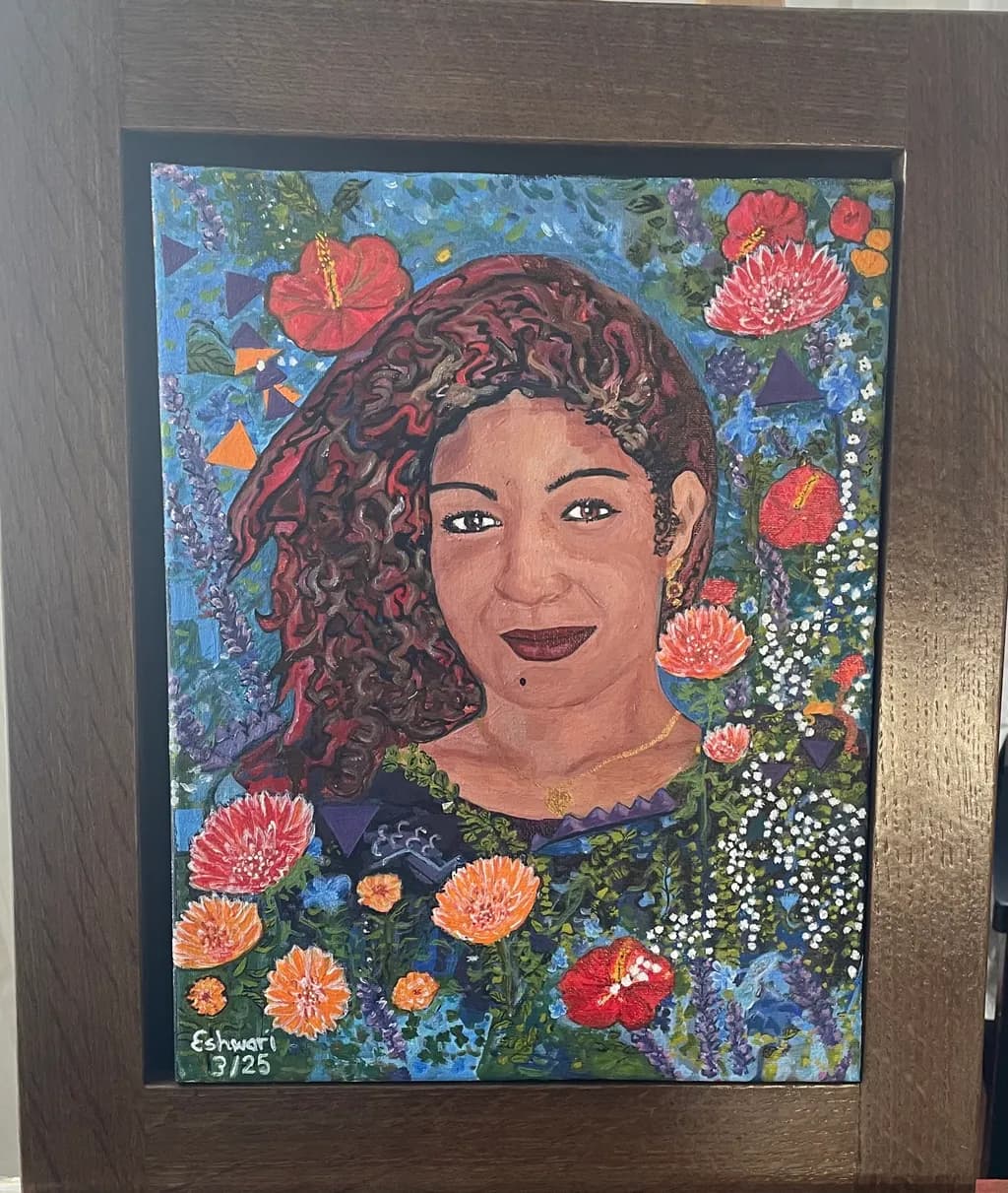 Floral Woman Portrait