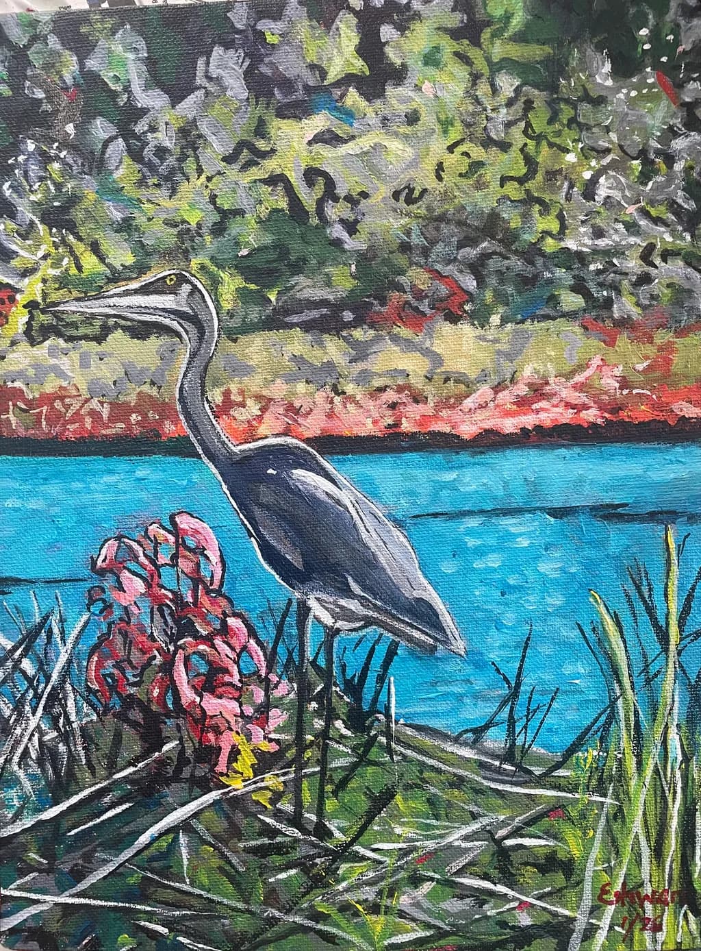 Heron by the River