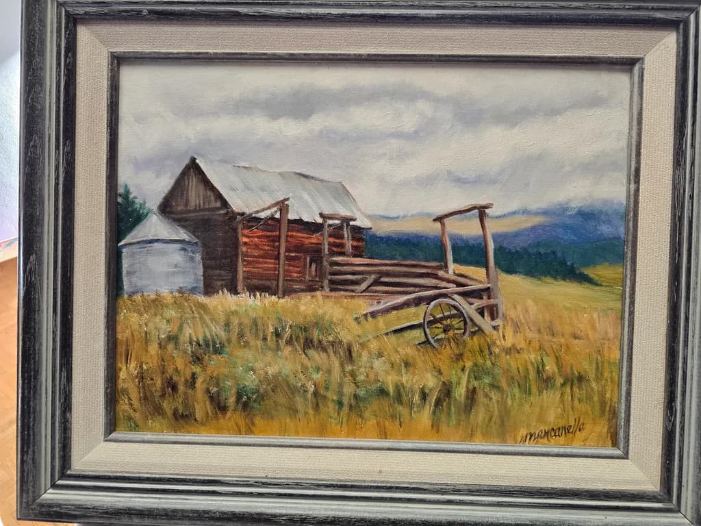 Rustic Barn and Wagon