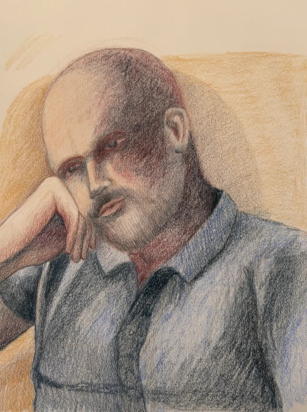 Pensive Man Portrait
