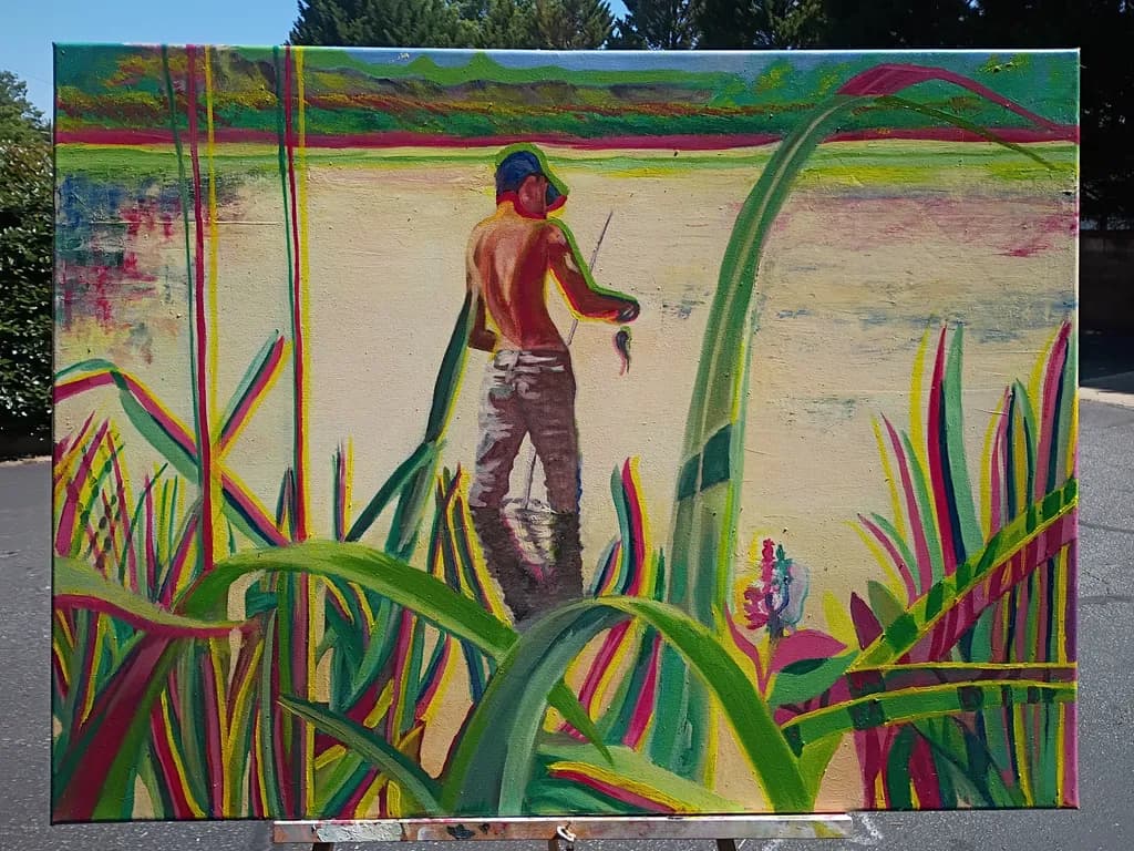 Fisherman by the Water