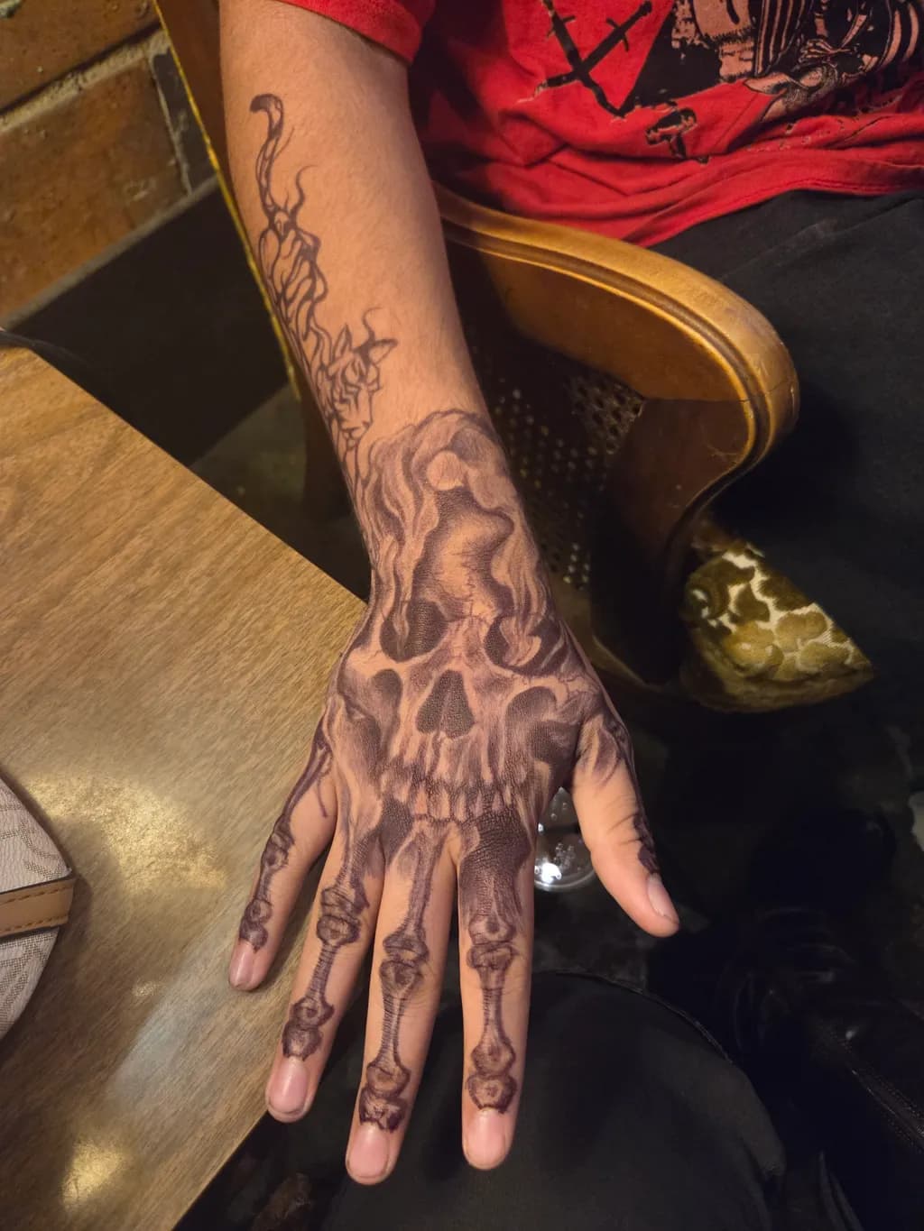 Hand Skeleton Tattoo