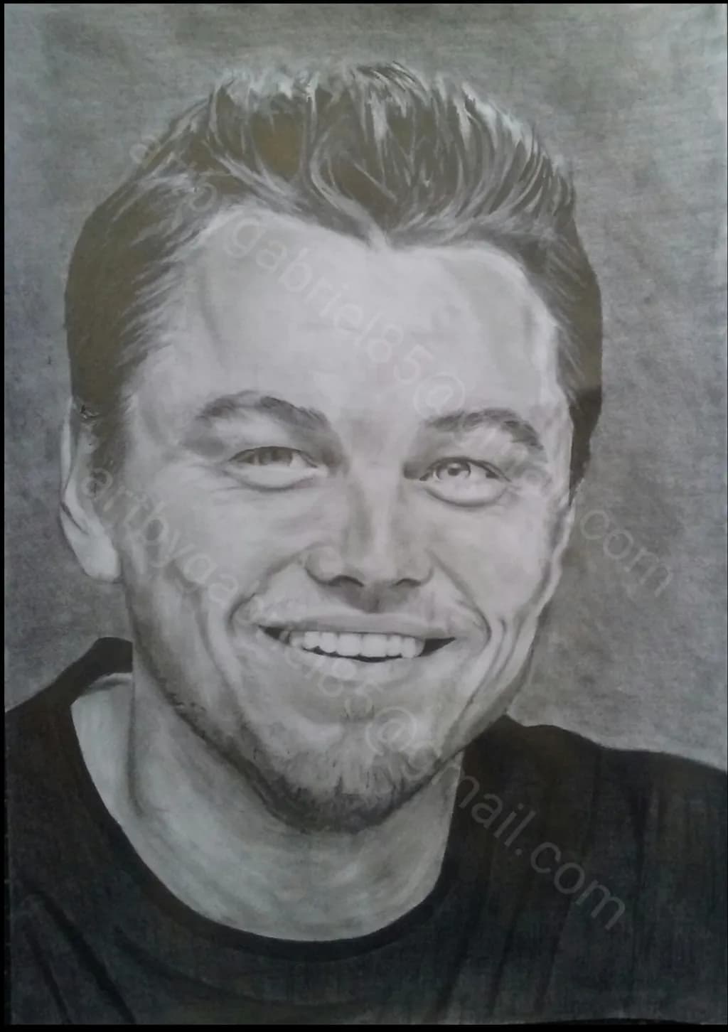 Charcoal Portrait Smile