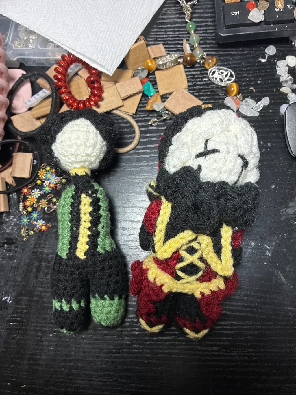 Crocheted Character Pair