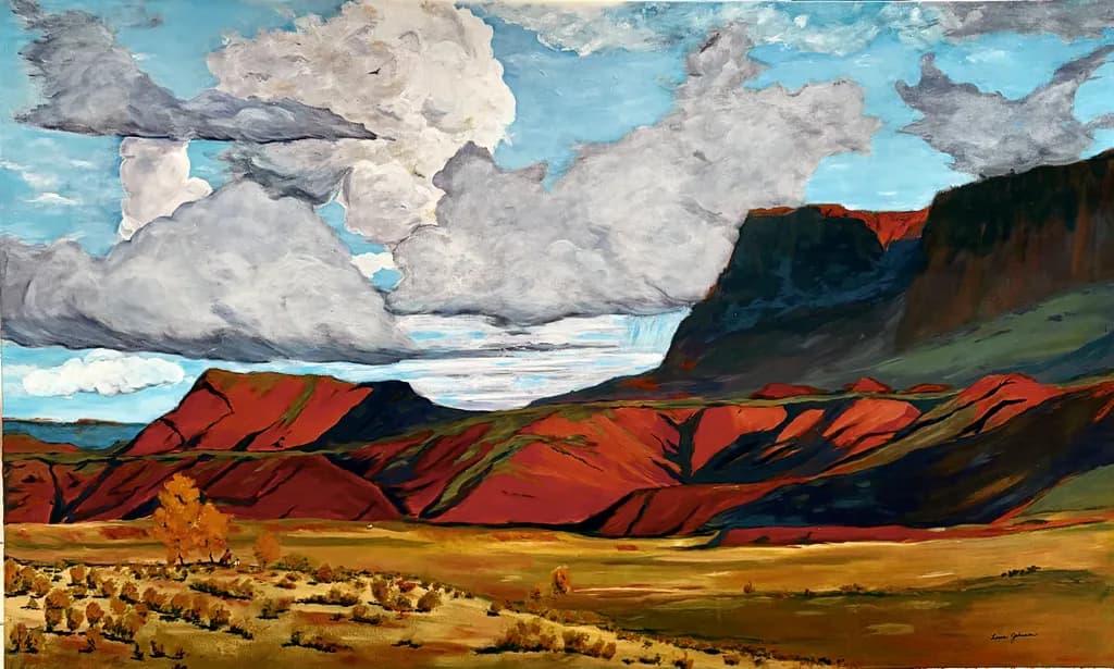 Red Mountain Landscape