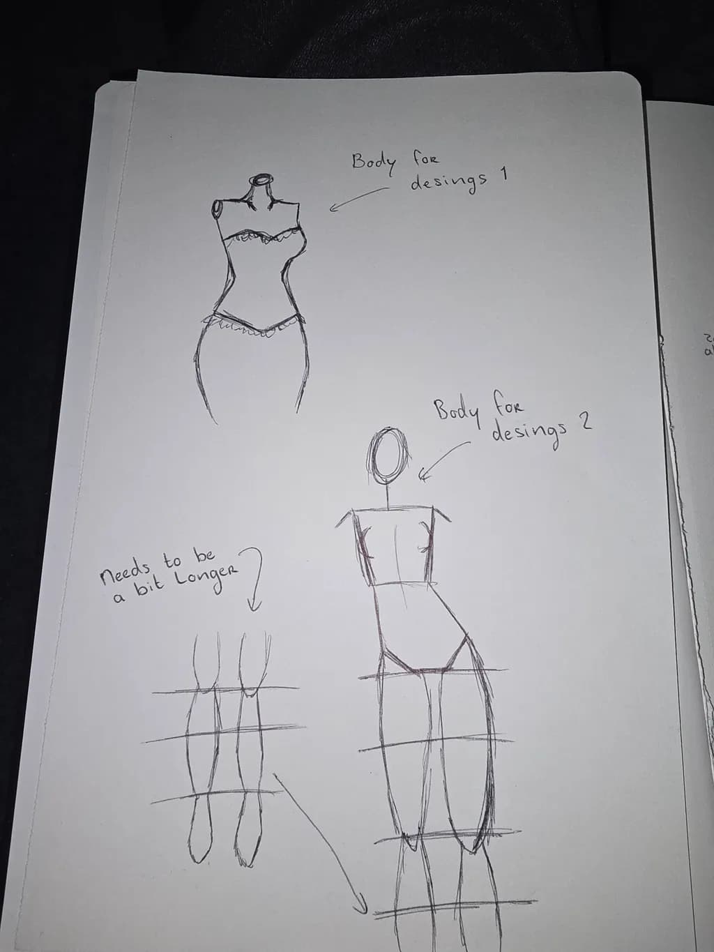 Design Body Sketches