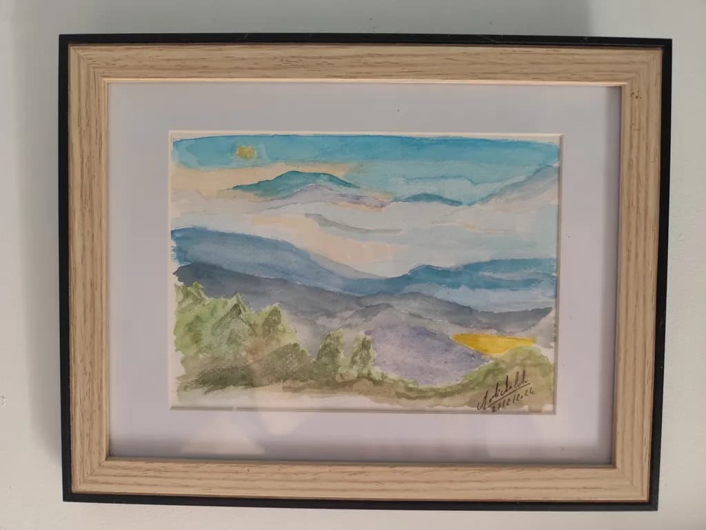 Mountain and Sky Landscape
