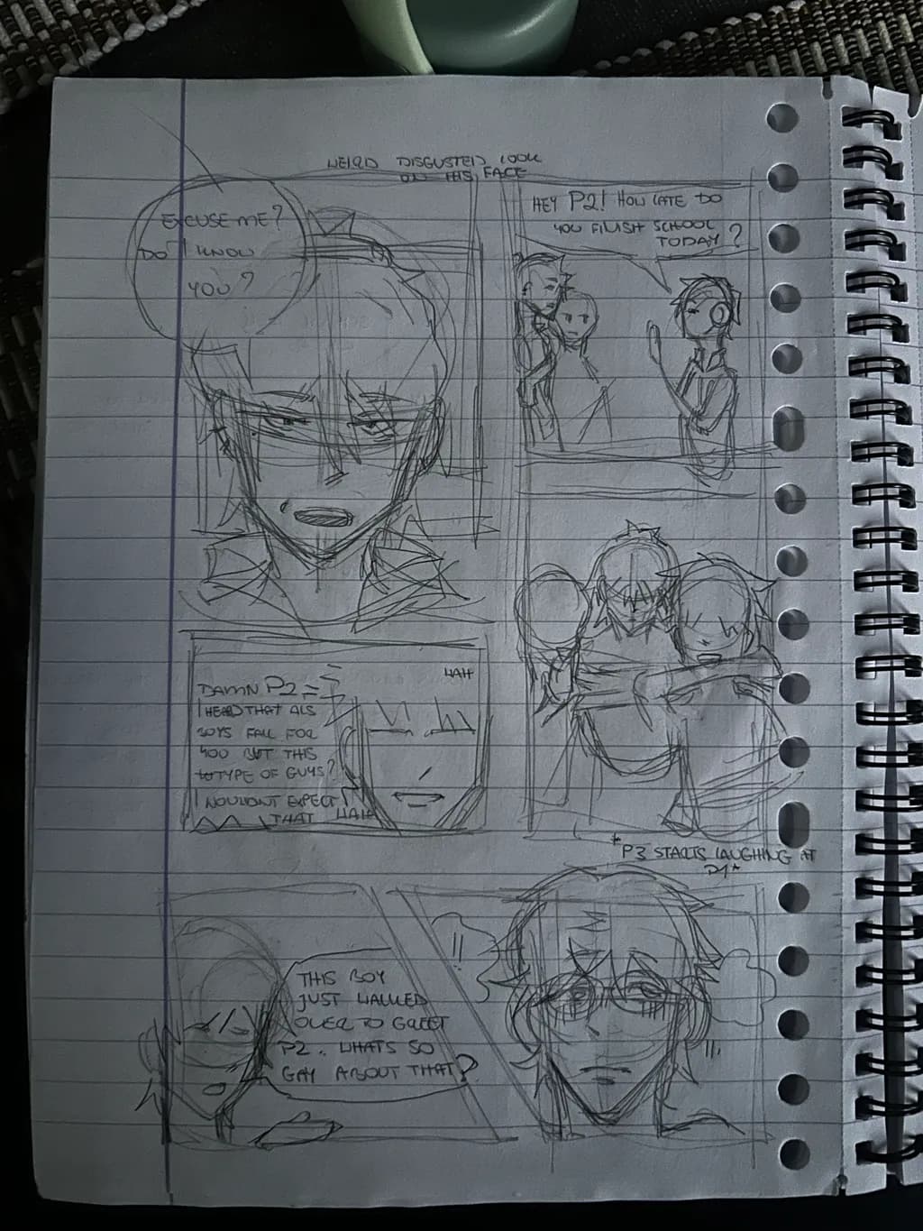 Sketchbook Comic Draft