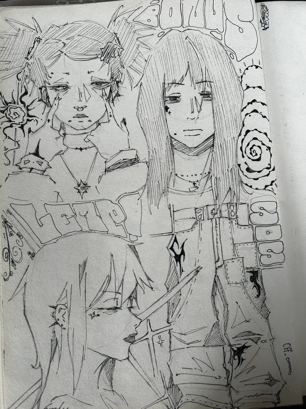 Scene of Pensive Youths