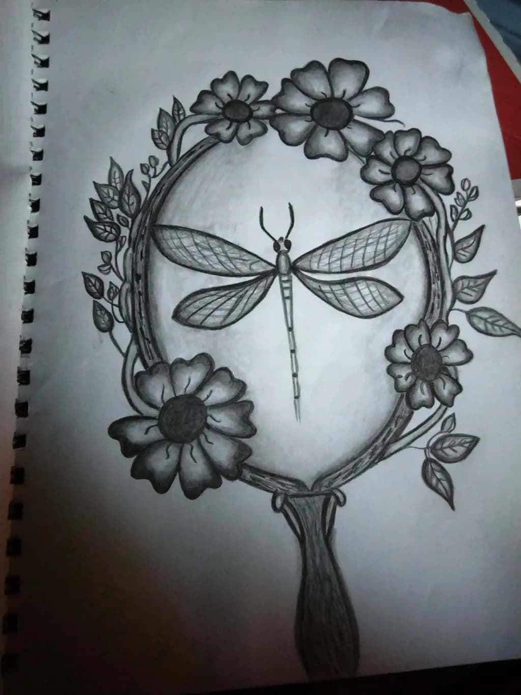 Mirror Dragonfly Sketch