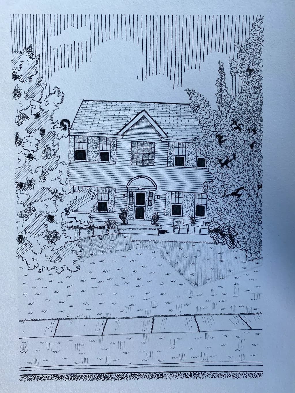 Suburban House View