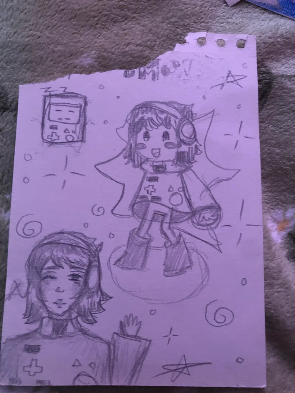 Gameboy Girl Sketch