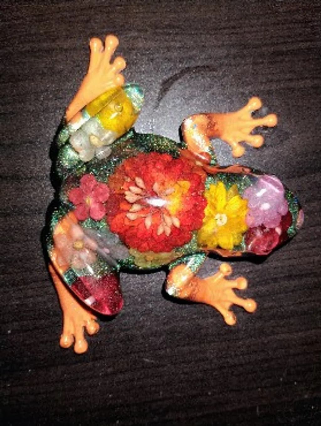 Floral Frog Ornament