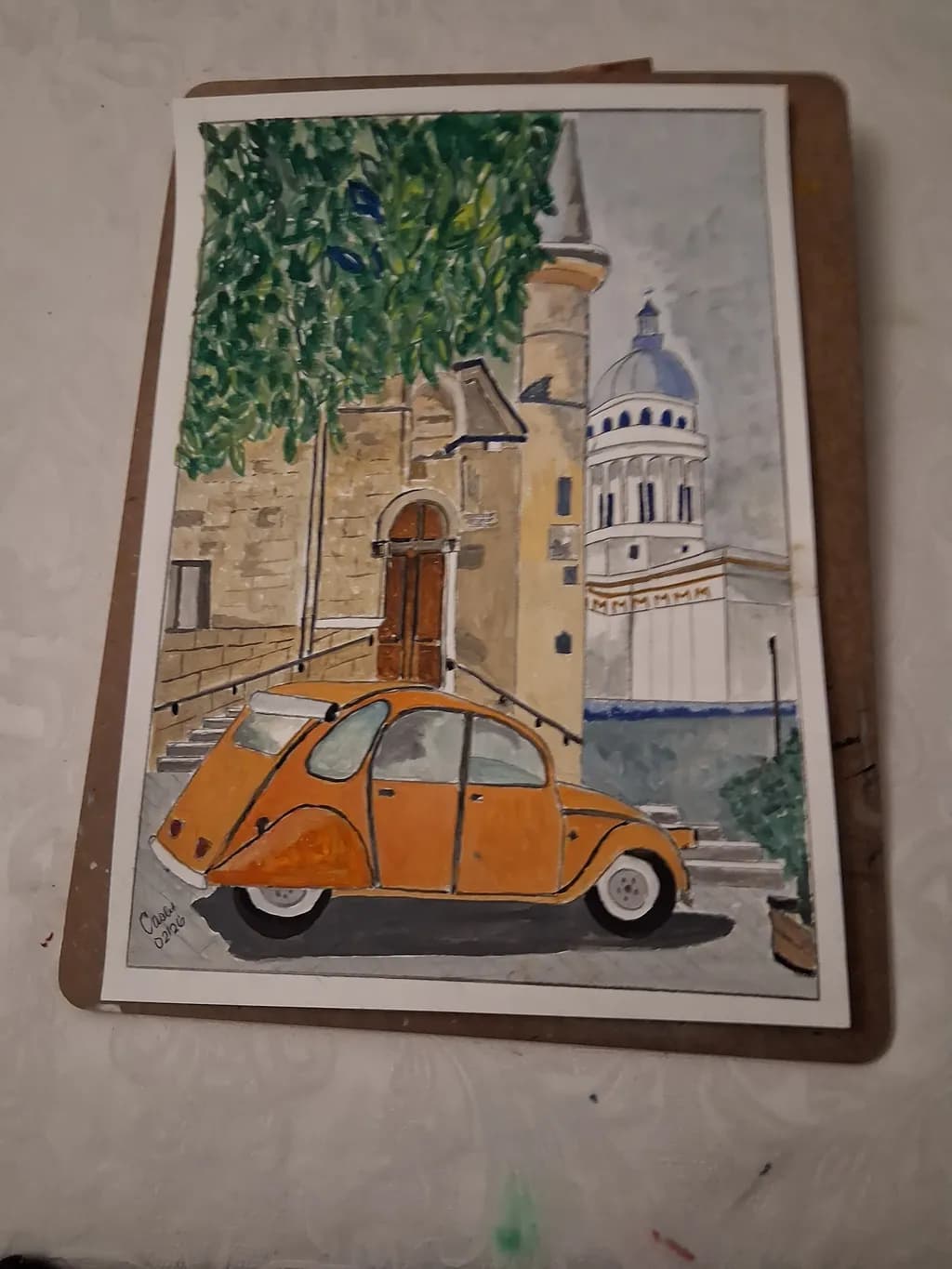 Vintage Car Facade