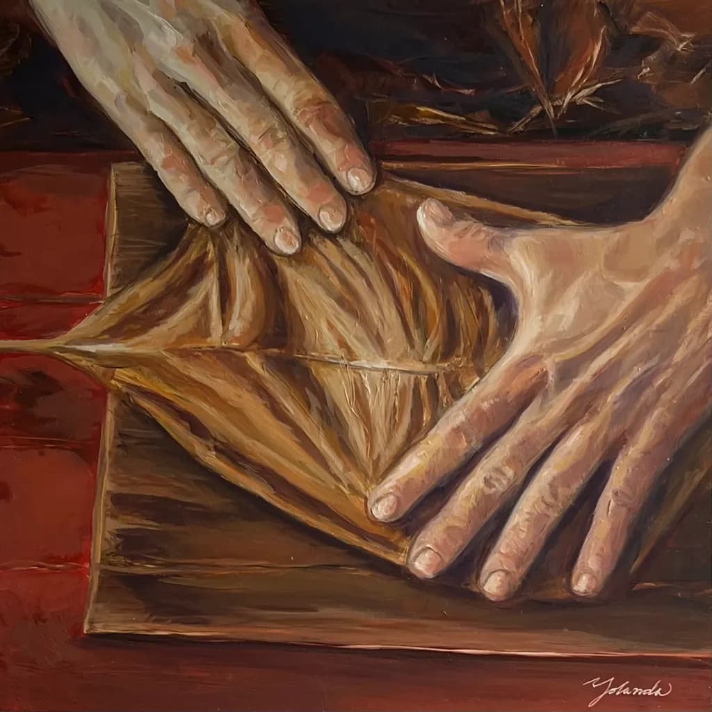 Hands and Leaves