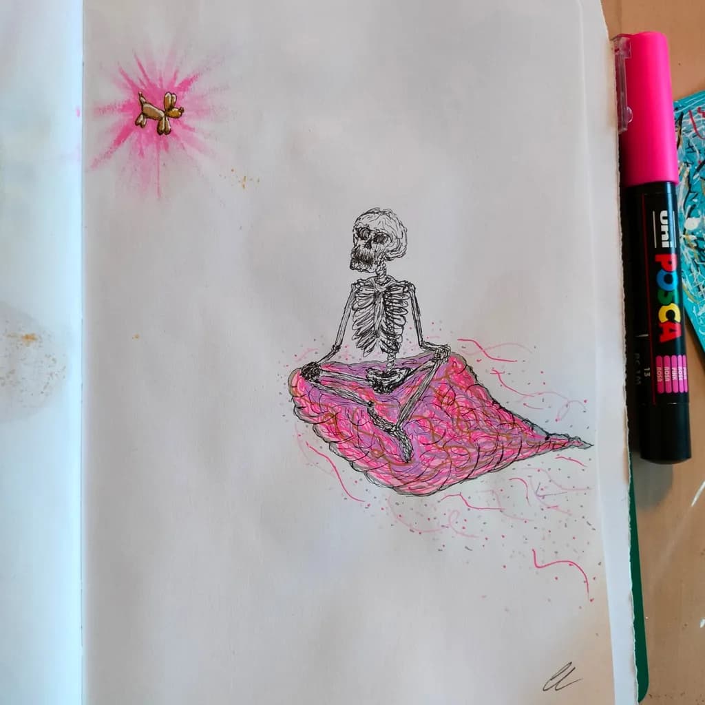 Meditative Skeleton