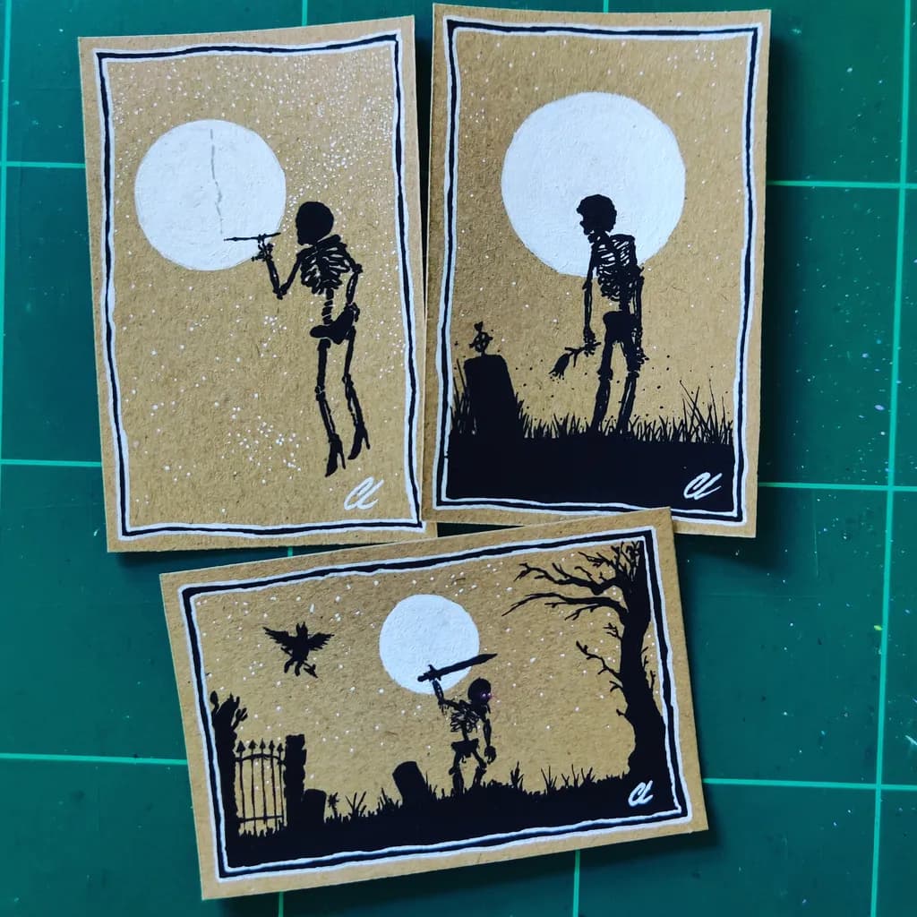 Skeleton Moonlight Scenes