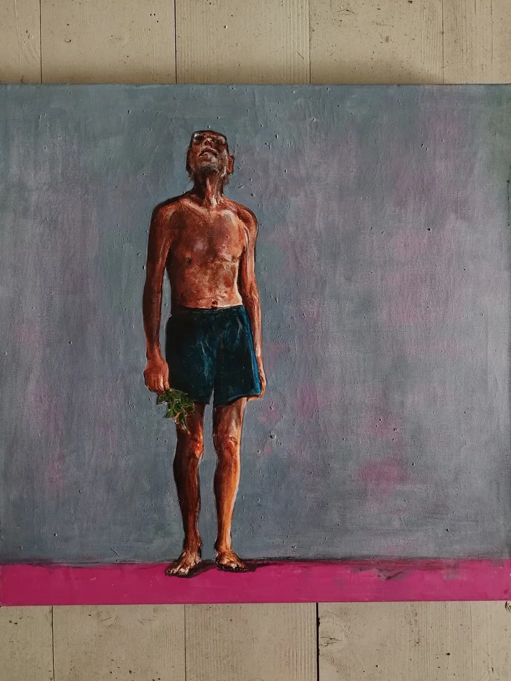 Standing Figure with Leaves