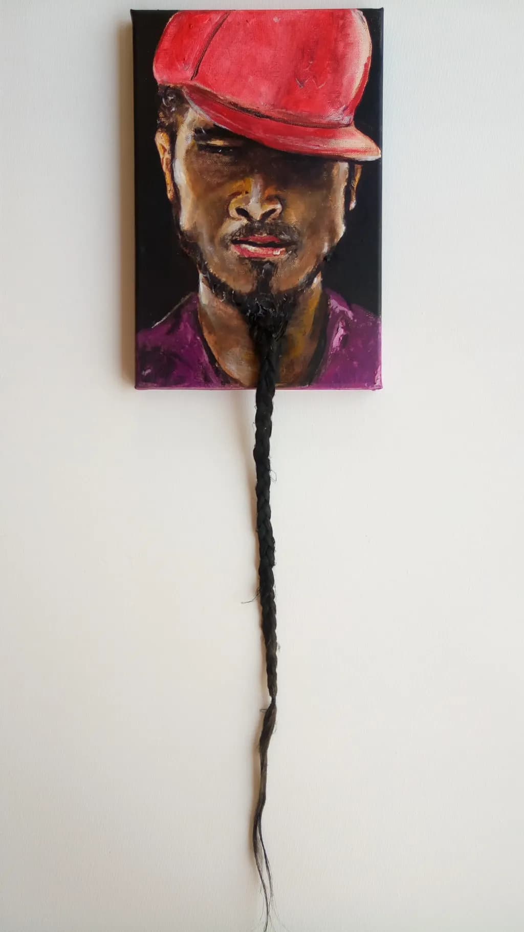 Portrait with Braid and Red Cap
