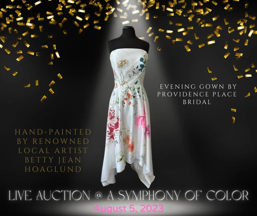 Hand-Painted Evening Gown