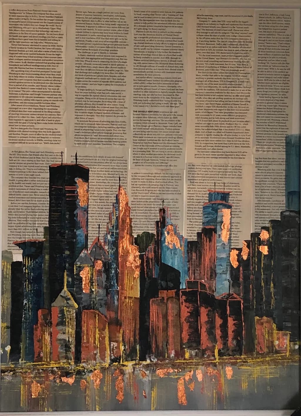 Cityscape on Text