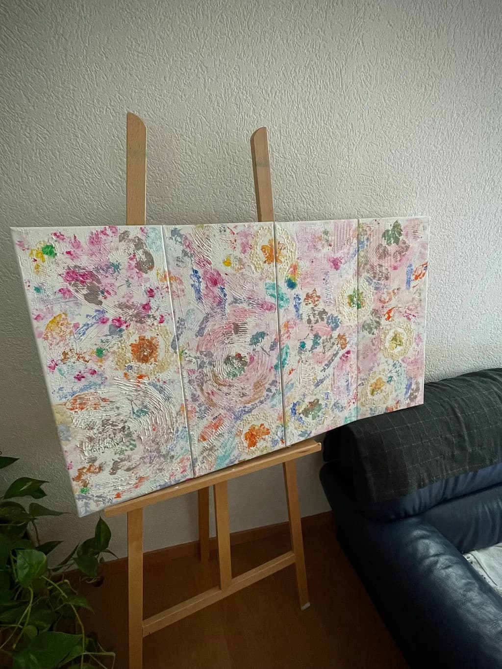 Textured Floral Panels