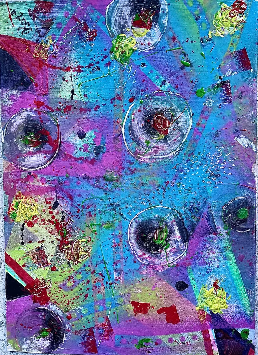 Abstract Circles Burst