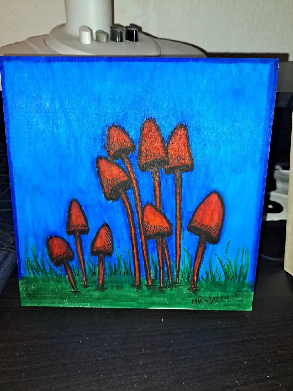 Red Mushrooms Cluster