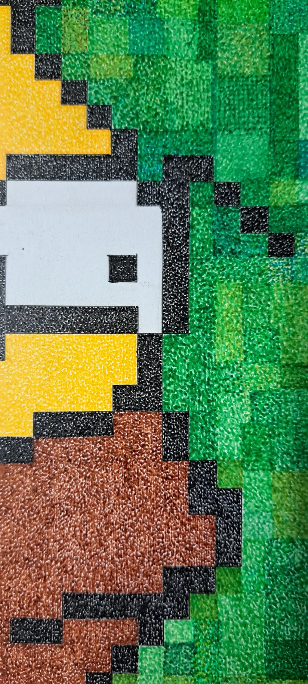 Pixelated Bird Pattern