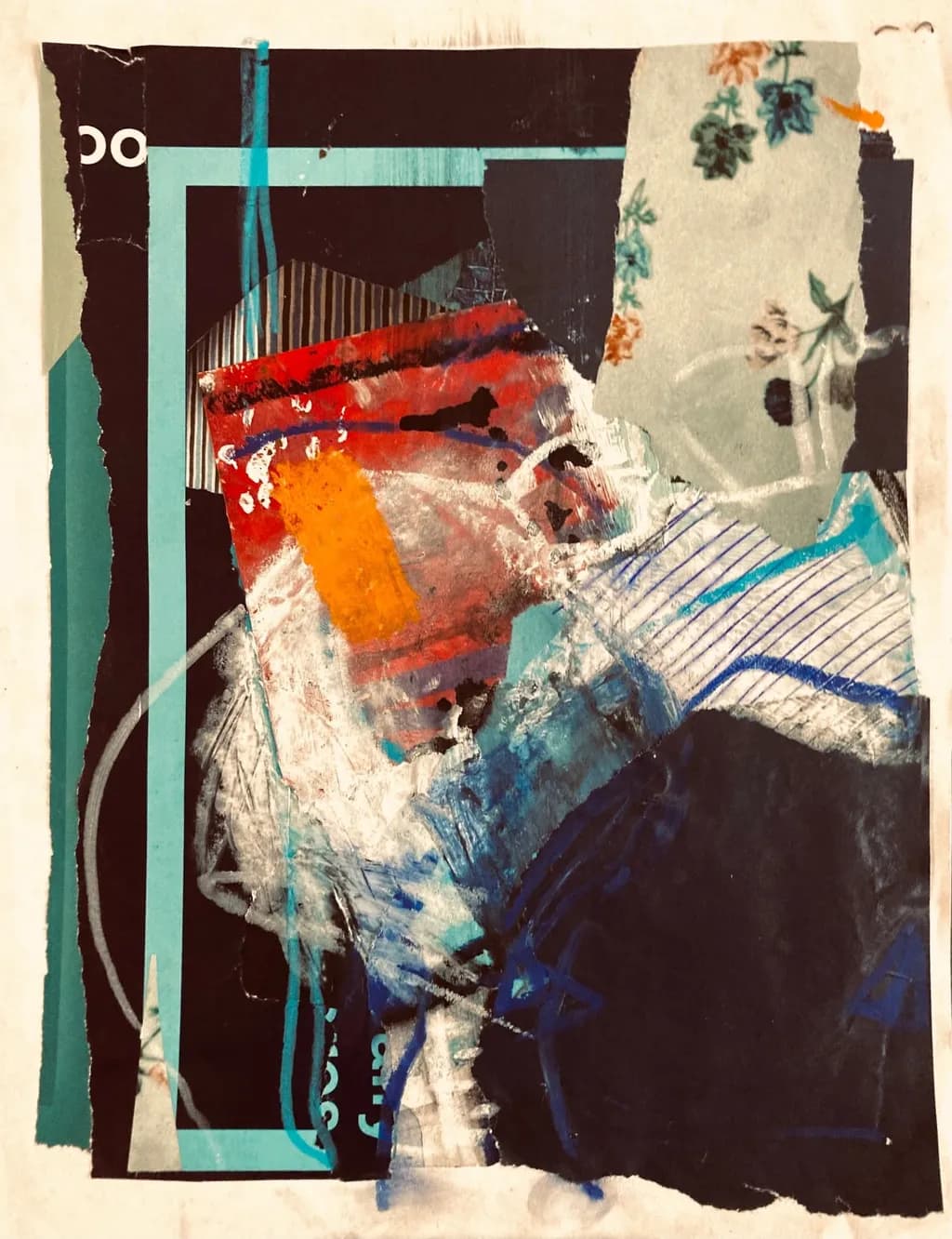 Abstract Collage Composition