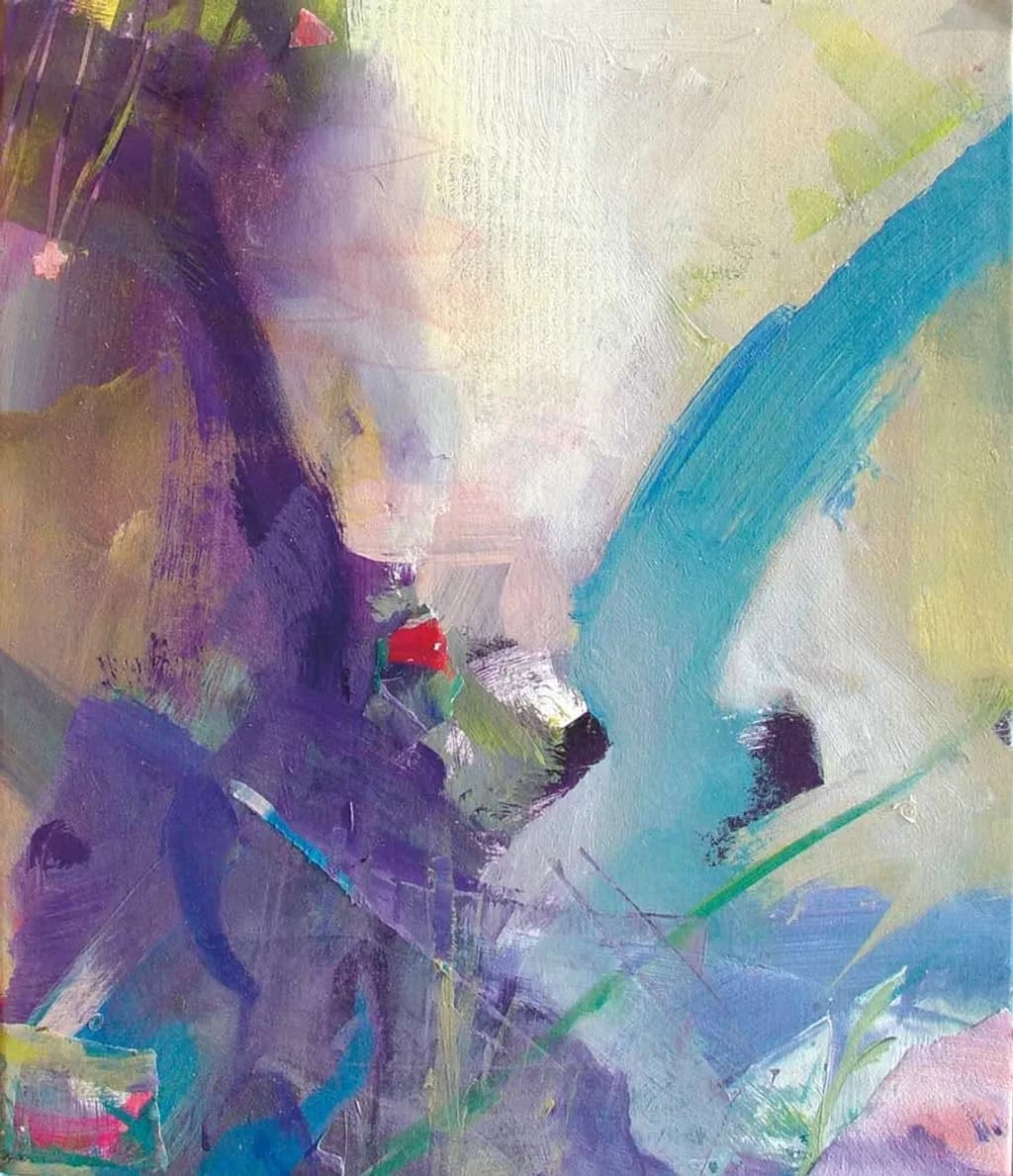 Abstract Purple Blue Composition