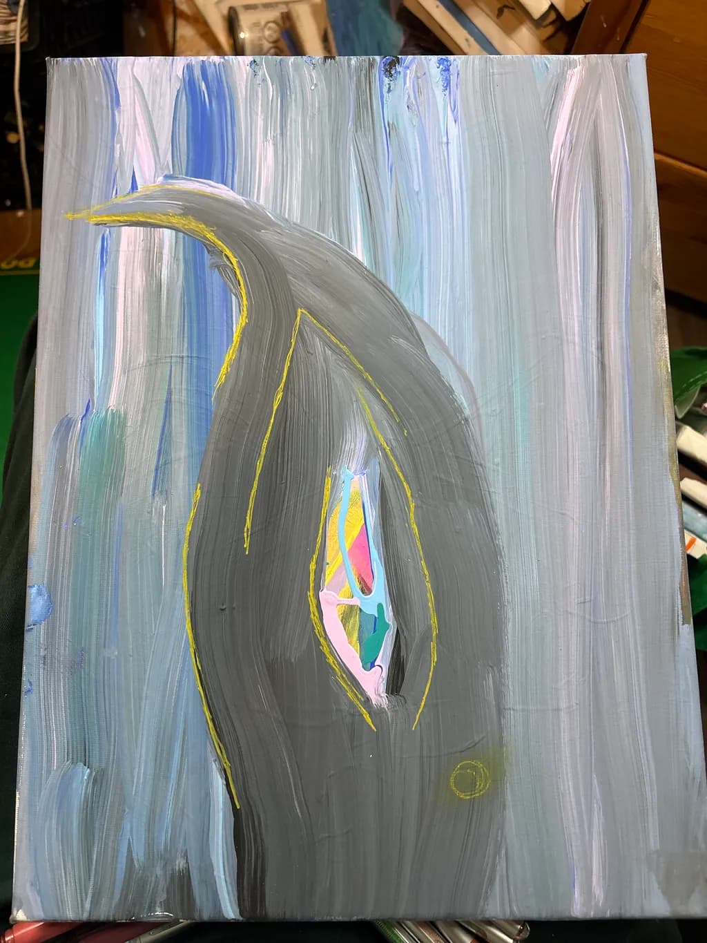 Abstract Gray Form