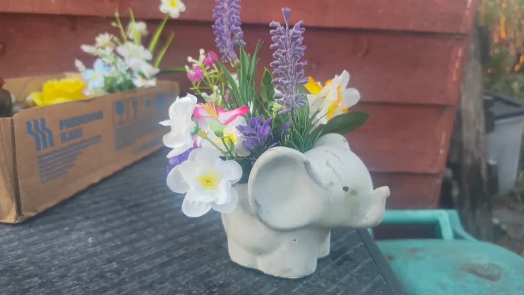 Elephant Flower Vase