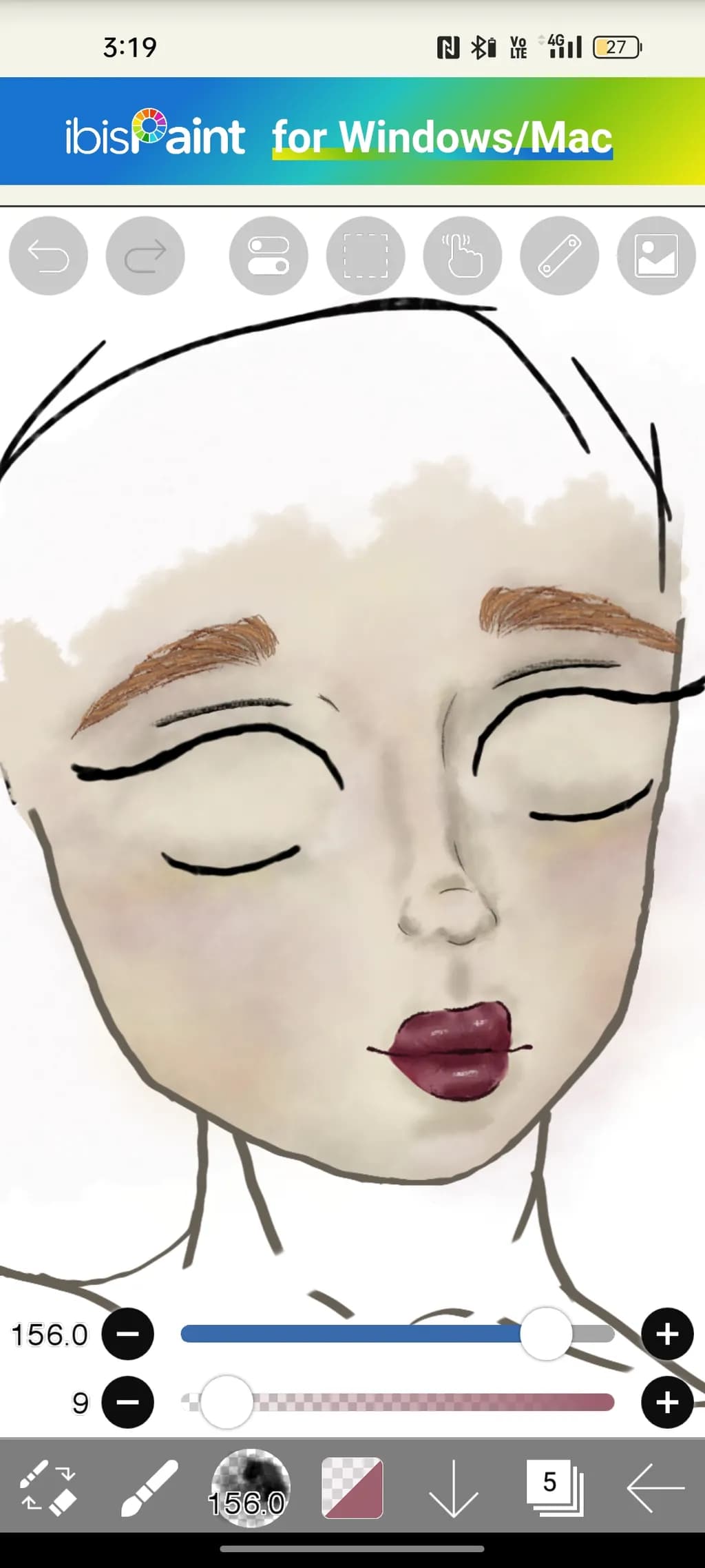 Closed-Eyes Portrait