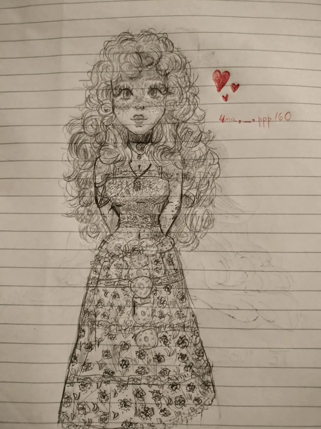 Curly Dress Girl