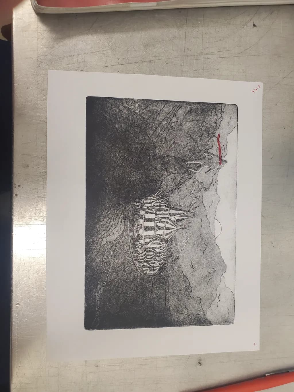 Abstract Landscape with Figure