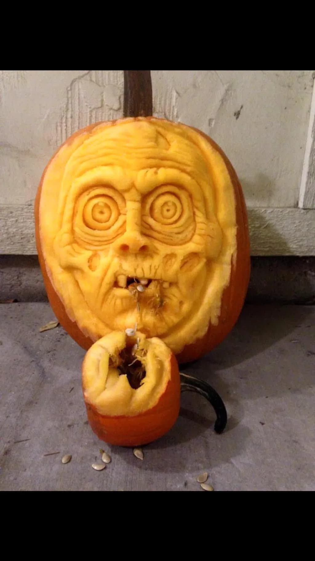 Haunted Pumpkin Face